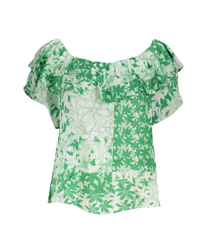 Desigual Green Cotton Women T-Shirt