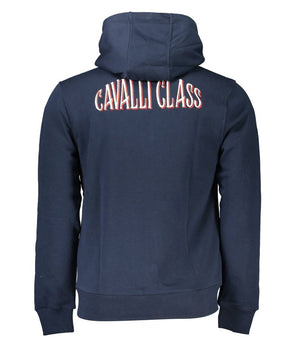Cavalli Class Blue Cotton Men Sweater