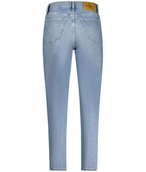 Calvin Klein Blue Cotton Women Jean