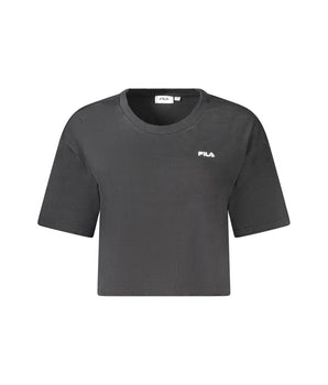 Fila Black Cotton Women's T-Shirt