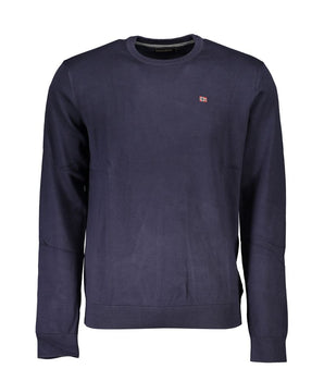 Napapijri Blue Cotton Men Sweater