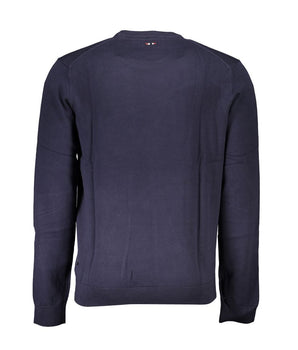 Napapijri Blue Cotton Men Sweater