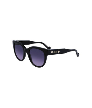 Liu Jo Black Acetate Women Sunglasses