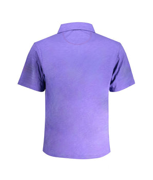 La Martina Purple Cotton Polo Shirt