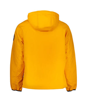 Napapijri Orange Recycled Polyester Men Jacket