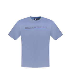 North Sails Blue Cotton Men T-Shirt
