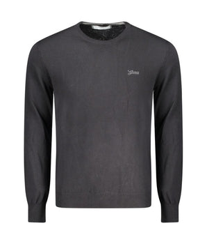 Guess Jeans Black Cotton Men Sweater