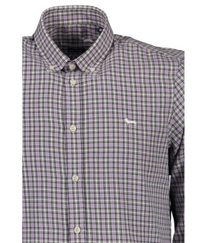 Harmont & Blaine Purple Cotton Men Shirt