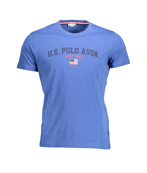 U.S. POLO ASSN. Blue Cotton Men T-Shirt