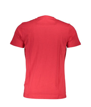 Cavalli Class Red Cotton Men T-Shirt