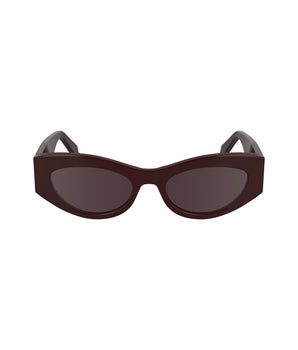 Calvin Klein Rosso Acetate Women Sunglass