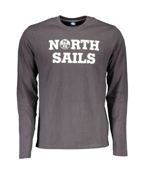 North Sails Brown Cotton Men T-Shirt