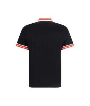 Valentino Black Cotton Polo Shirt
