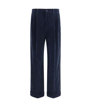 Valentino Blue cotton trousers