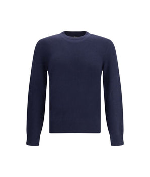 Brioni Blue Cashmere Cashmere Sweater