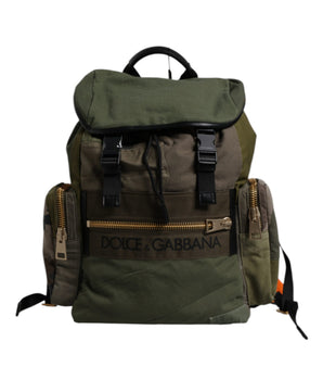 Mochila de viaje con parches verdes de Dolce &amp; Gabbana, bolso militar