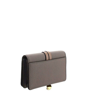 Chloé Gray Calf Leather Bos Taurus Wallet