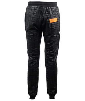 Balmain Black Cotton Jeans &amp; Pant