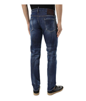 Dsquared² Blue Cotton Men's Slim Jeans