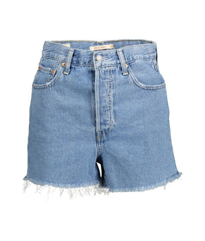 Levi's Blue Cotton Women Shorts