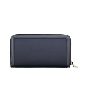 Tommy Hilfiger Chic Sustainable Blue Wallet with Secure Closure