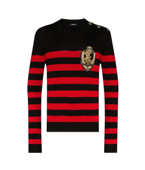 Balmain black wool sweater