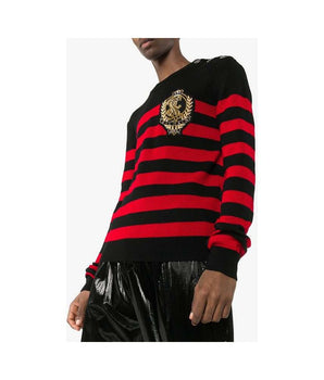 Balmain black wool sweater