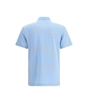 Prada Light Blue Cotton Polo Shirt
