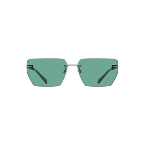Calvin Klein Green Metal Men Sunglass
