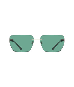 Calvin Klein Green Metal Men Sunglass