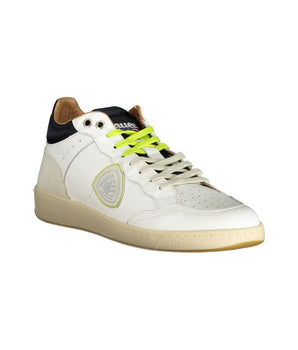 Blauer Men's White Leather Sneakers
