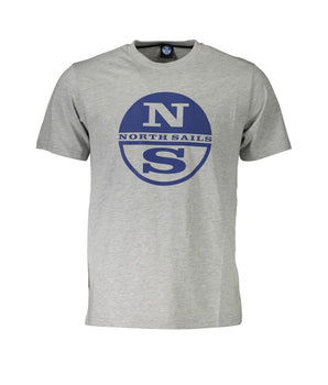 North Sails Brown Cotton Men T-Shirt