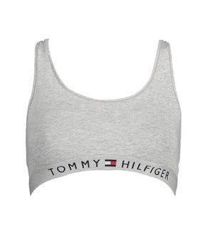Tommy Hilfiger Gray Cotton Women's Sports Bra
