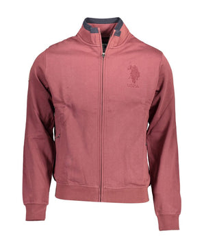 US POLO ASSN. Men's Purple Cotton Sweater