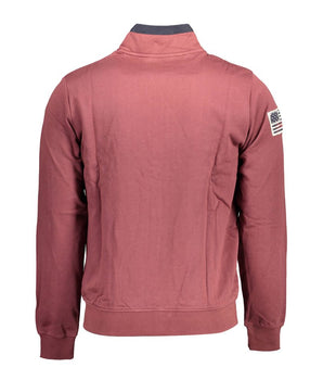 US POLO ASSN. Men's Purple Cotton Sweater