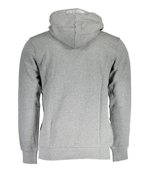 La Martina Gray Cotton Men Sweater