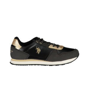 U.S. POLO ASSN. Black Polyester Sneaker