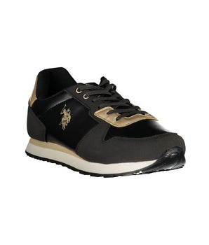 U.S. POLO ASSN. Black Polyester Sneaker