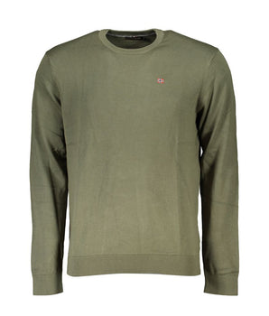 Napapijri Green Cotton Men Sweater