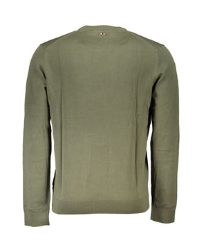 Napapijri Green Cotton Men Sweater