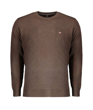 Norway 1963 Brown Wool Men Sweater