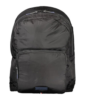 Tommy Hilfiger Black Nylon Backpack