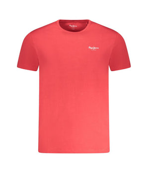 Pepe Jeans Red Cotton Men T-Shirt