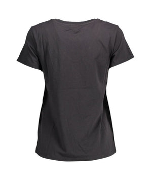 Levi's Black Cotton Women T-Shirt