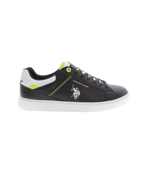 U.S. POLO ASSN. Black Polyester Men Sneaker