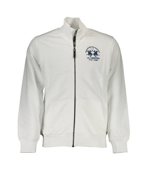 La Martina White Cotton Men Sweater
