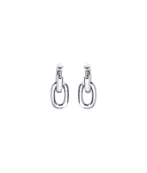 Rabanne Silver Resin Earrings