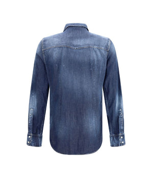 Dsquared² Blue Denim Shirt