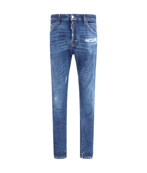 Dsquared² Blue Cotton Skinny Jeans