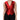 Dolce & Gabbana Red Black Button Down Sleeveless Vest Top